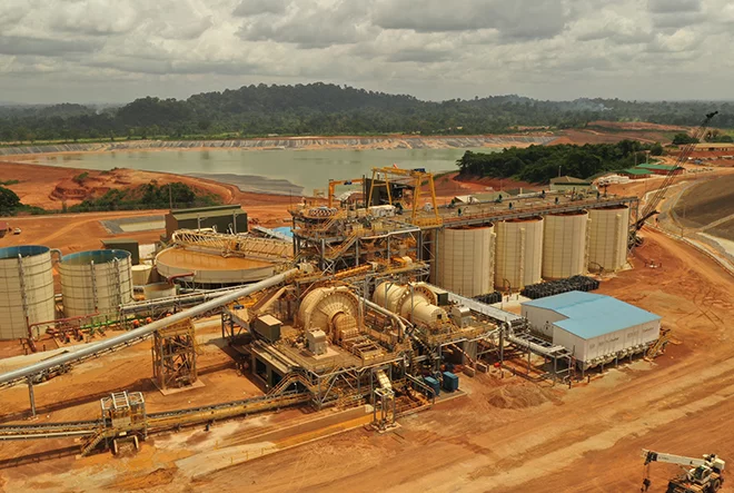 gold mine processing plant